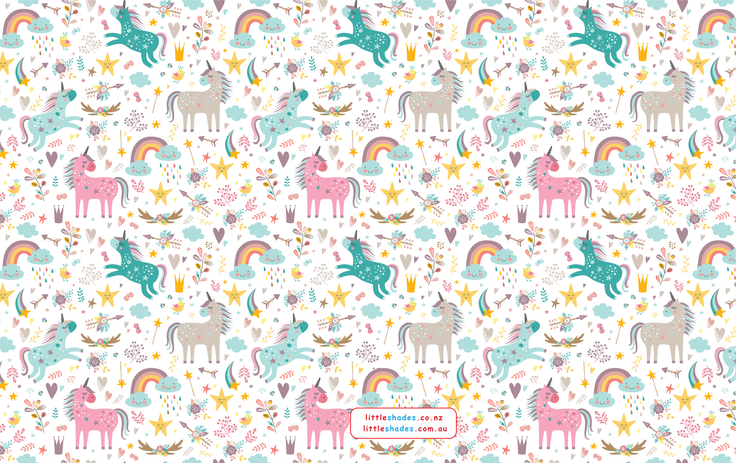 Rainbow Unicorns Window Film