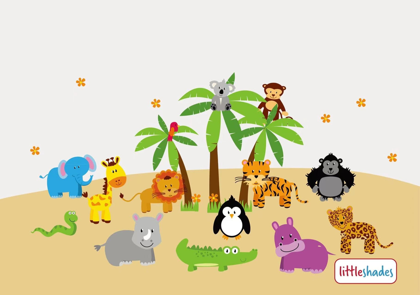 Detachable Magnetic Curtain (Wildlife Friends)