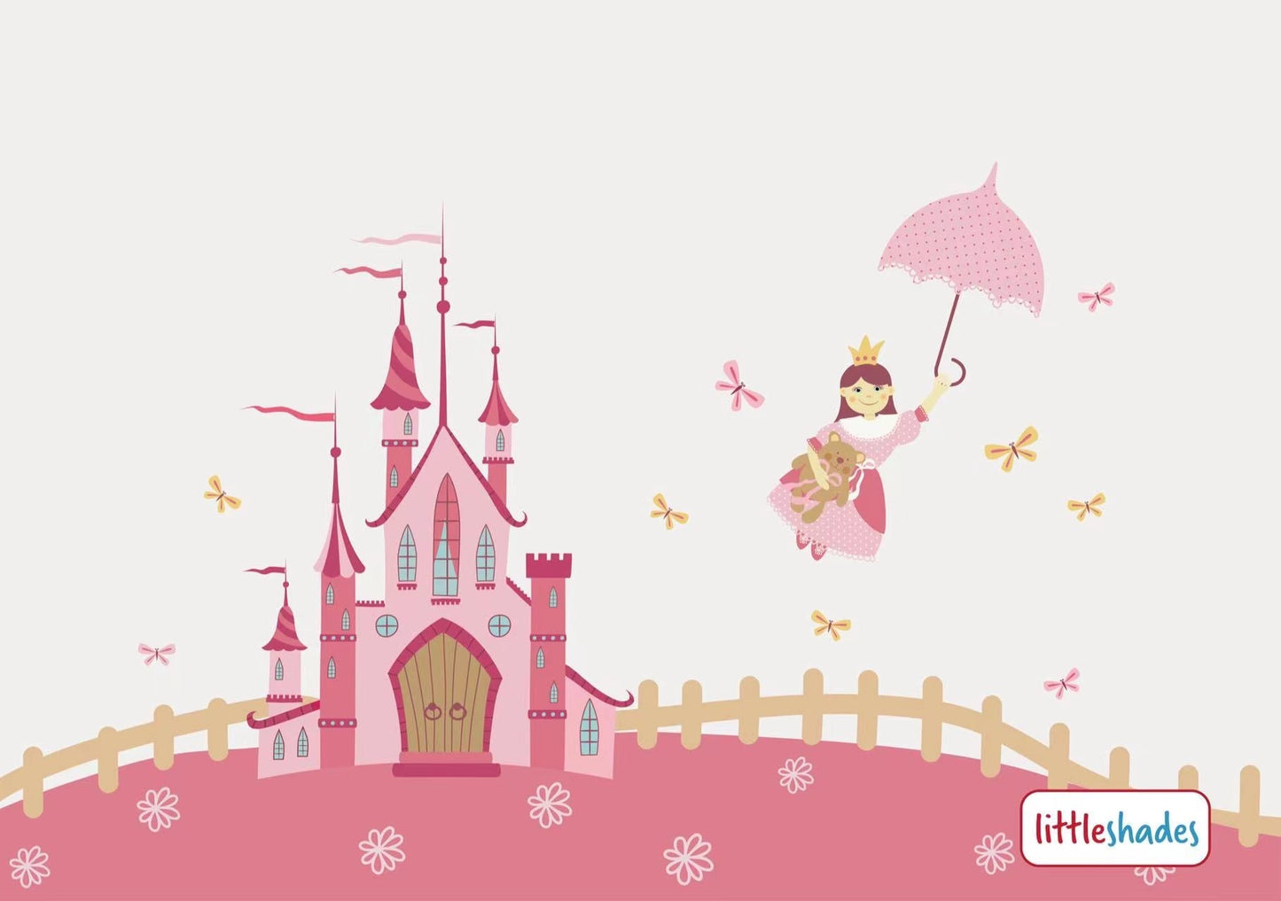 Detachable Magnetic Curtain (Pink Princess)