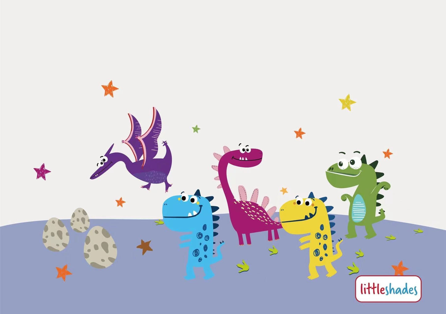Detachable Magnetic Curtain (Dino Buddies)
