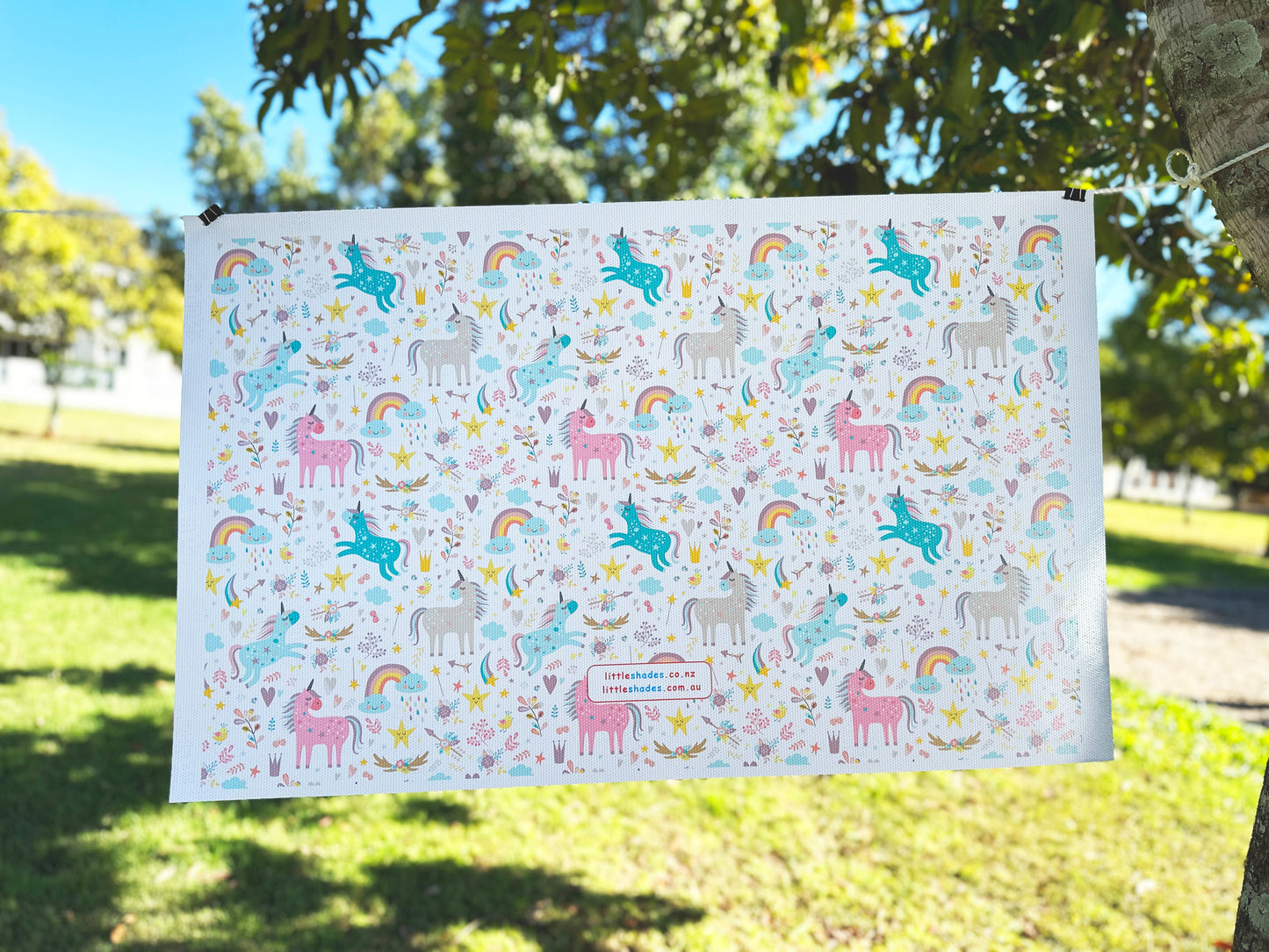 Rainbow Unicorns Window Film